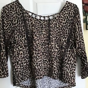 Material Girl Active leopard print shirt